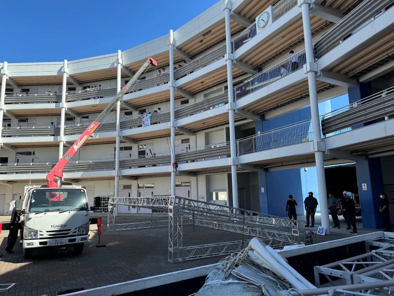 2間×4間トラスステージテント屋根